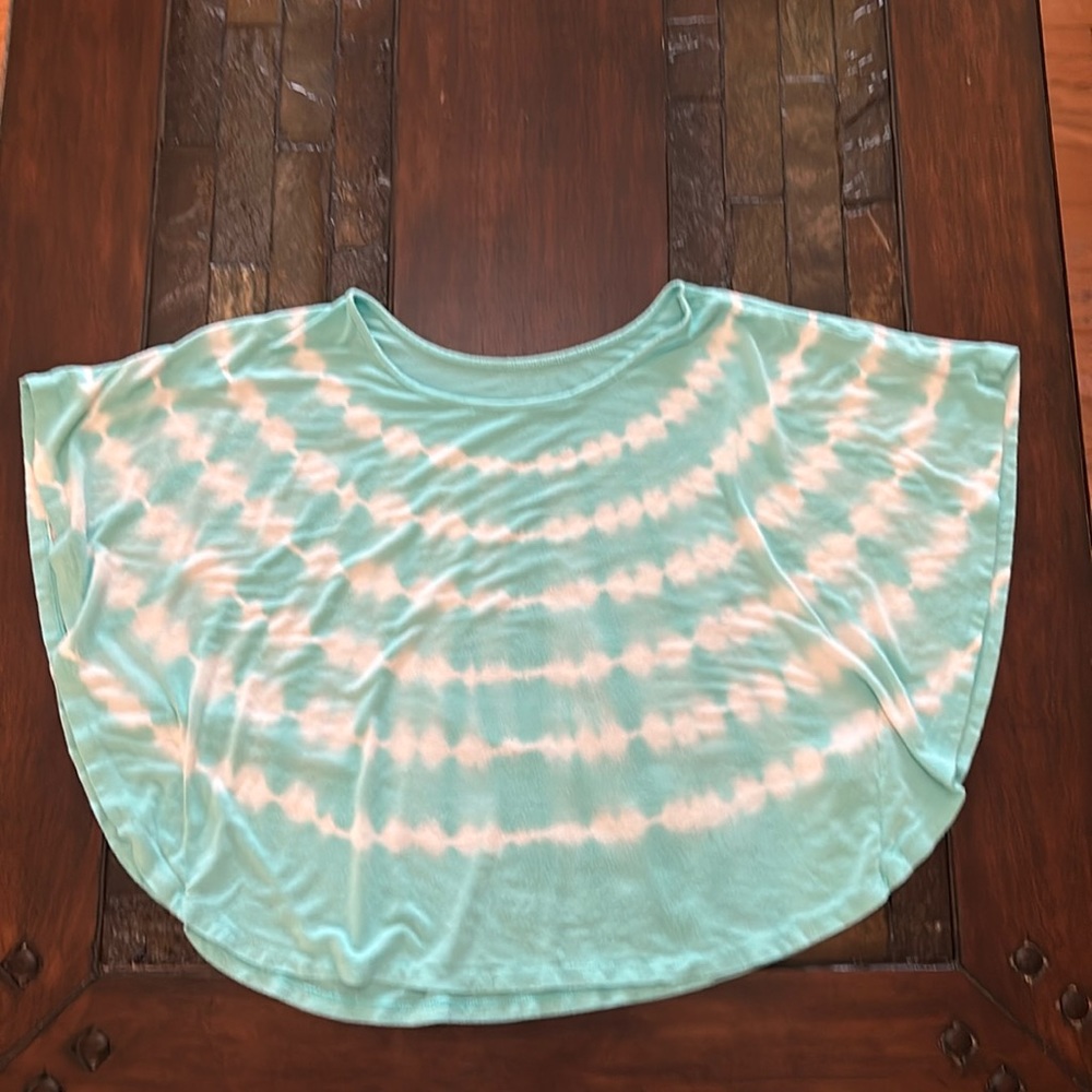 Girl’s Poncho Style Short Sleeve Top